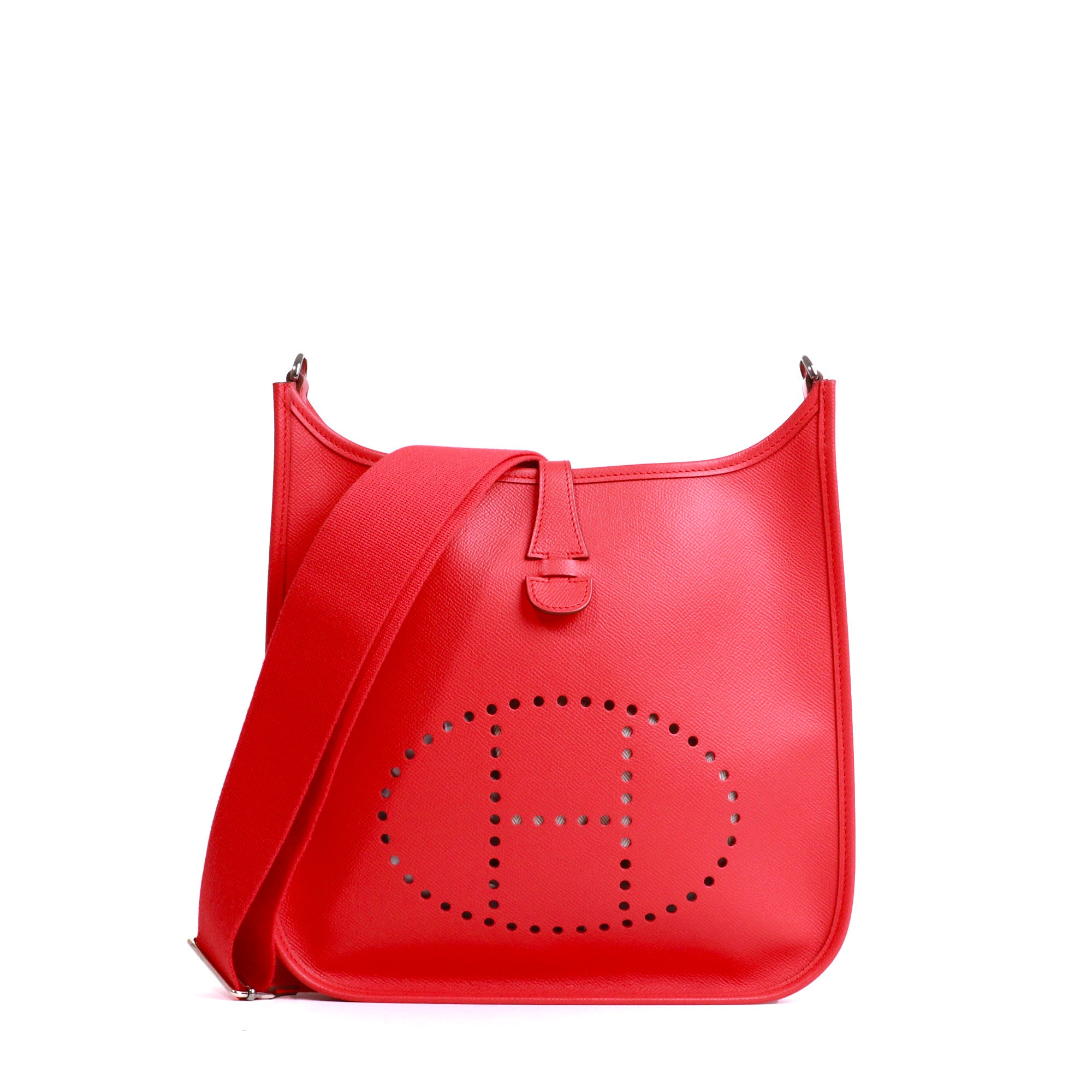 HERMÈS - Sac à bandoulière Evelyne 29 III Hermès en cuir Epsom Rose Jaipur