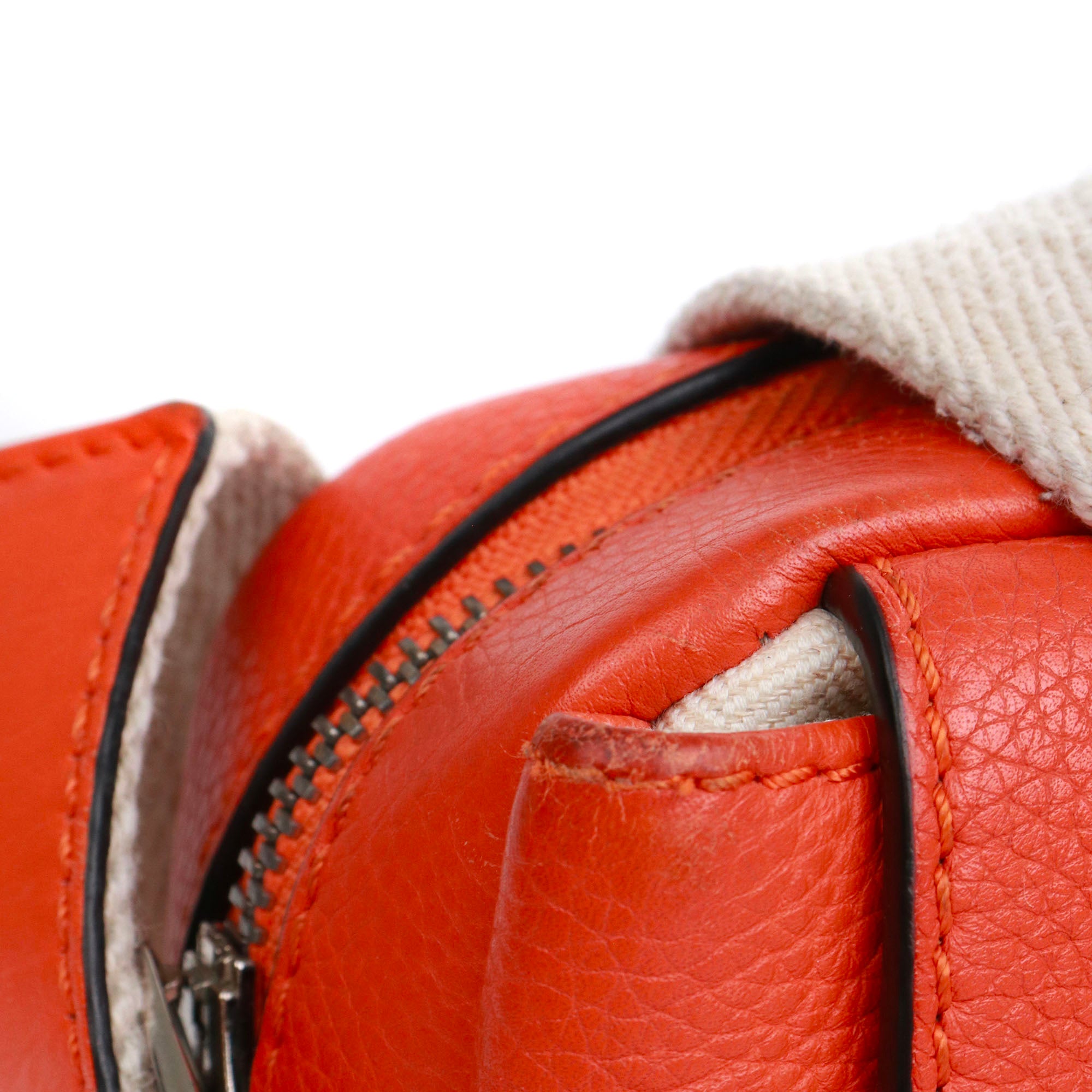 LOEWE - Sac à bandoulière Military Messenger XS Loewe en cuir grainé orange