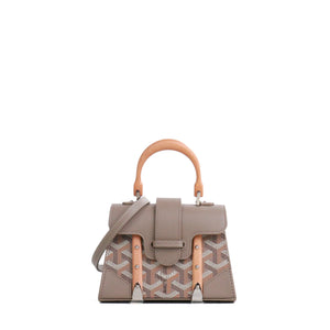 GOYARD - Saigon nano shoulder bag in pink leather
