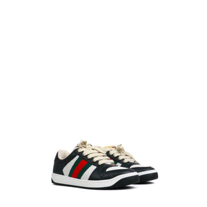 GUCCI - Sneakers Screener Gucci à lacets en cuir noir (T35,5)