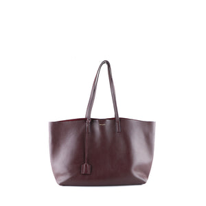 SAINT LAURENT - Sac cabas Shopping en cuir bordeaux