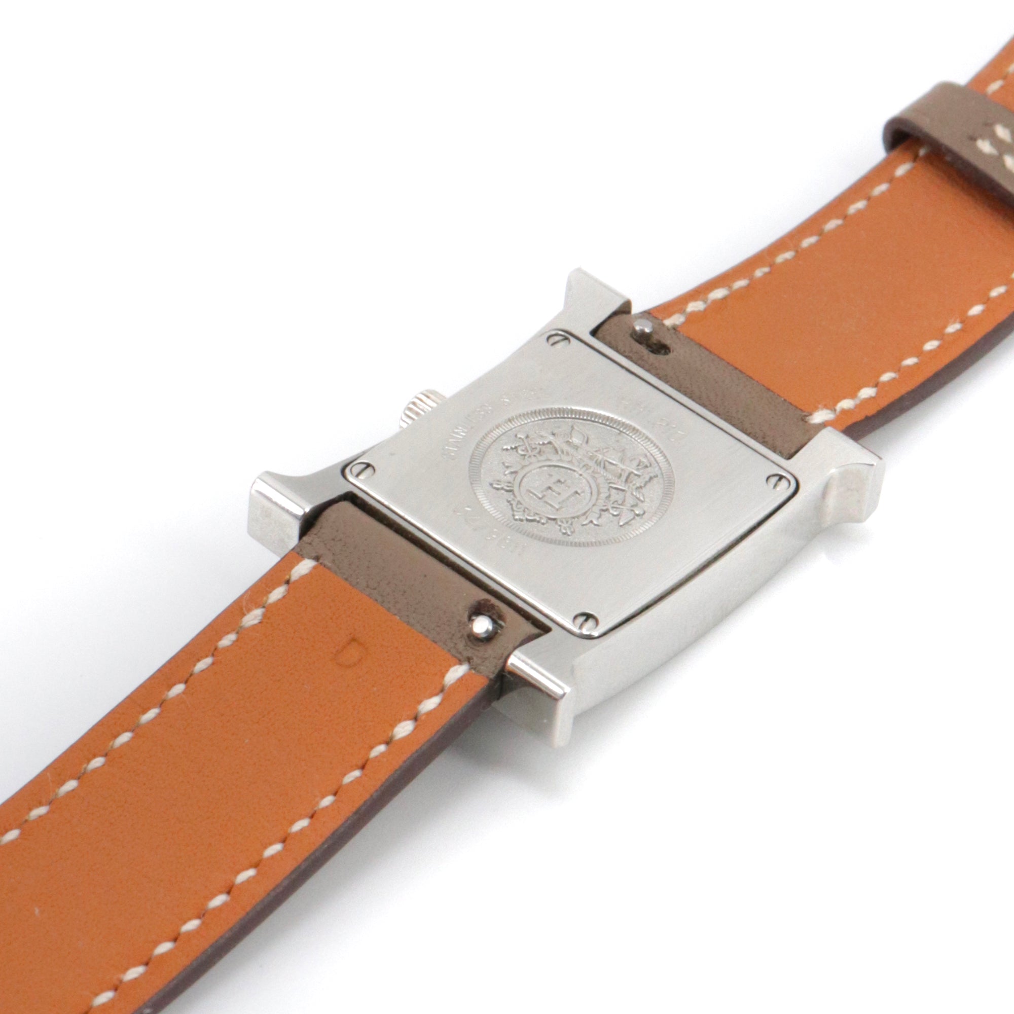 HERMÈS - Kelly watch in brown leather