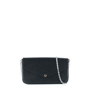 LOUIS VUITTON - Felicie clutch in black epi leather
