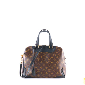 LOUIS VUITTON - Retiro shoulder bag in monogram canvas and black leather