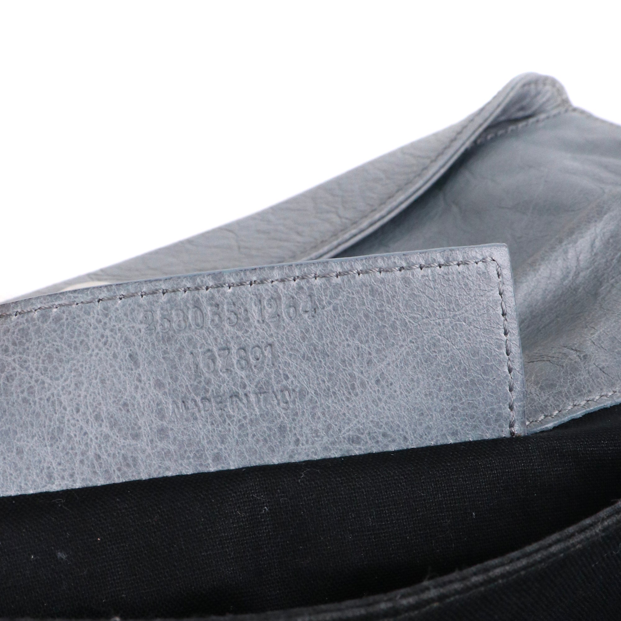BALENCIAGA - Classic leather clutch
