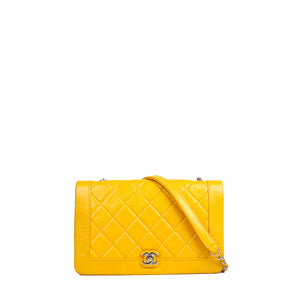 CHANEL - Limited edition Timeless handbag in yellow leather