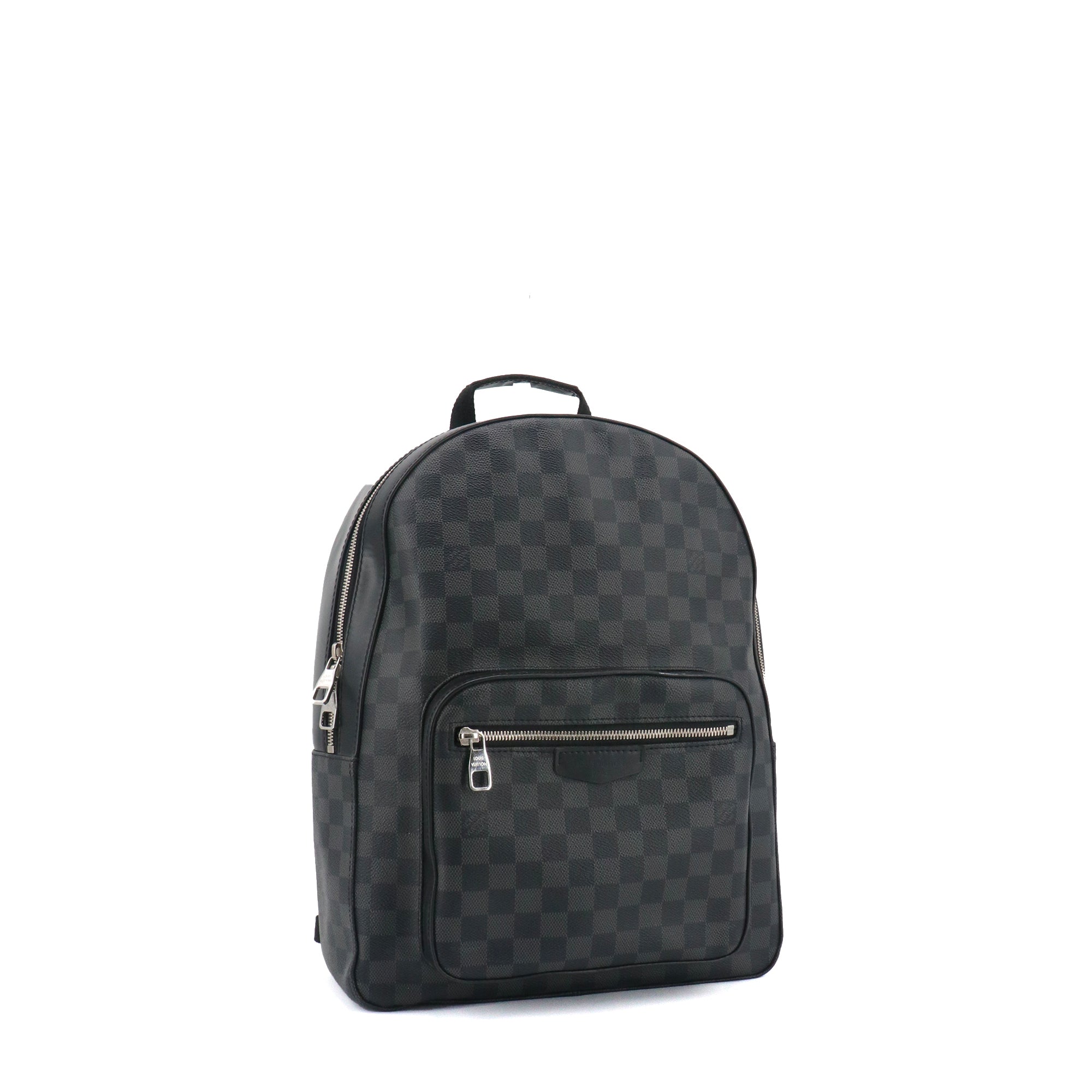 LOUIS VUITTON - Discovery MM Louis Vuitton backpack in black leather and eclipse monogram canvas