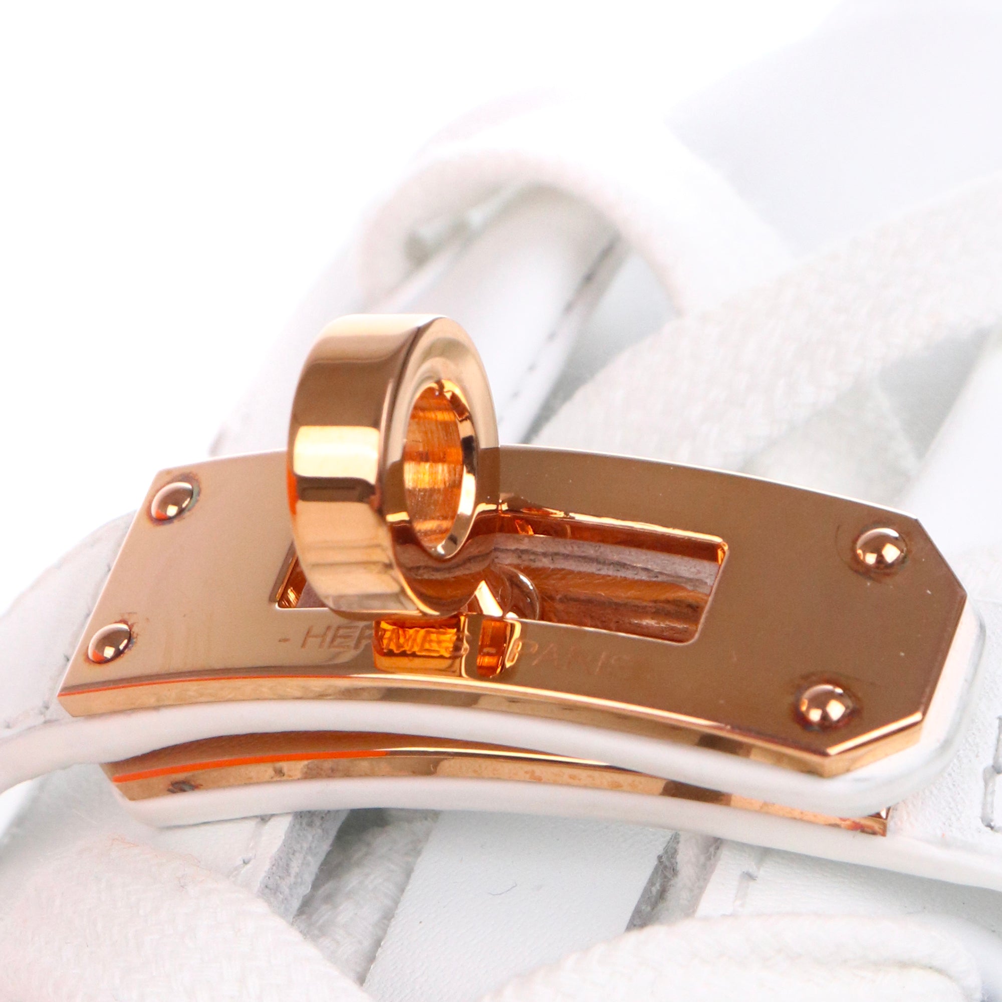 HERMÈS - Day sneakers in white leather (T39)