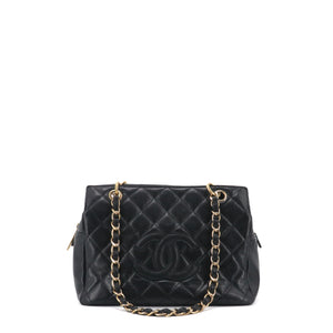 CHANEL - Chanel PM Shopping Tote Bag in Black Caviar Leather