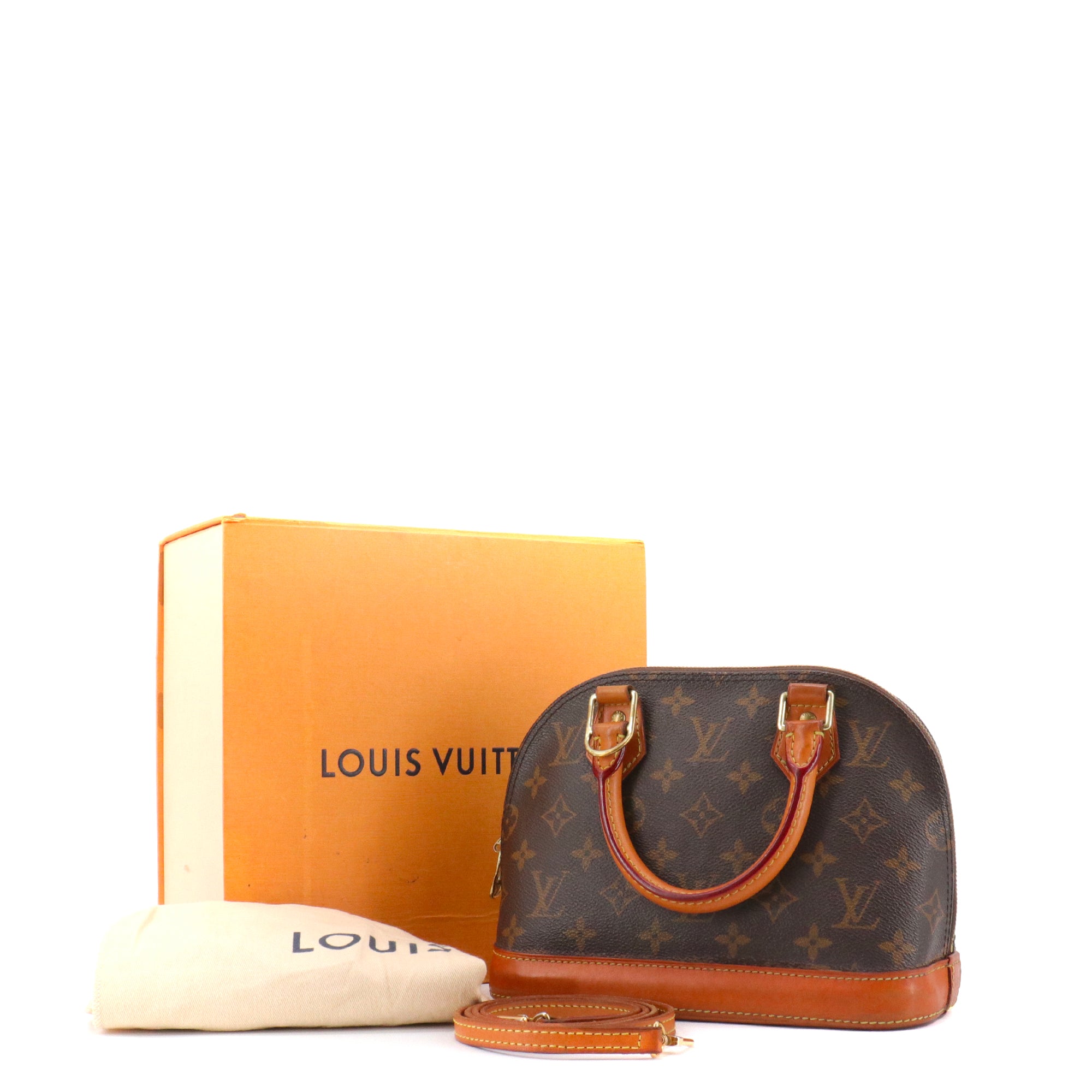 LOUIS VUITTON - Sac à bandoulière Alma BB Louis Vuitton en toile monogramme