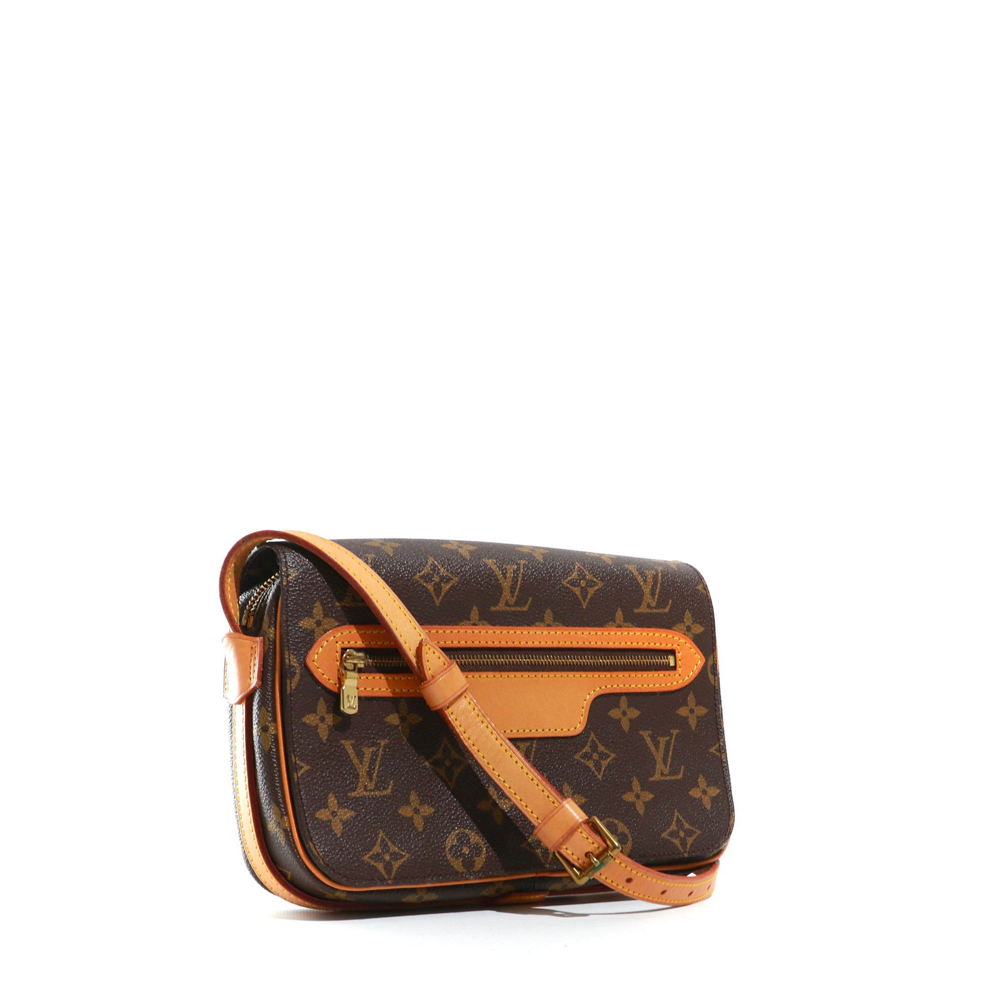 LOUIS VUITTON - Saint Germain Louis Vuitton shoulder bag in monogram canvas and natural leather