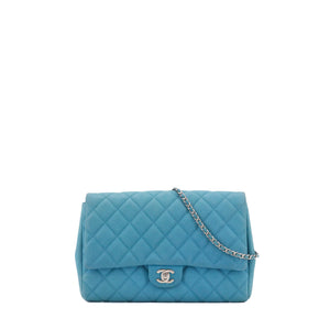 CHANEL - Chanel Envelope shoulder bag in blue caviar leather