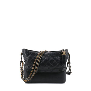 CHANEL - Chanel Gabrielle GM black leather shoulder bag