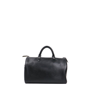 LOUIS VUITTON - Louis Vuitton Speedy 35 shoulder bag in Damier Ébène canvas