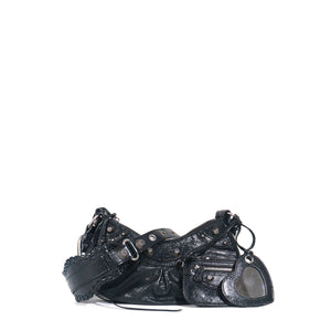 BALENCIAGA - Cagole XS shoulder bag in black leather