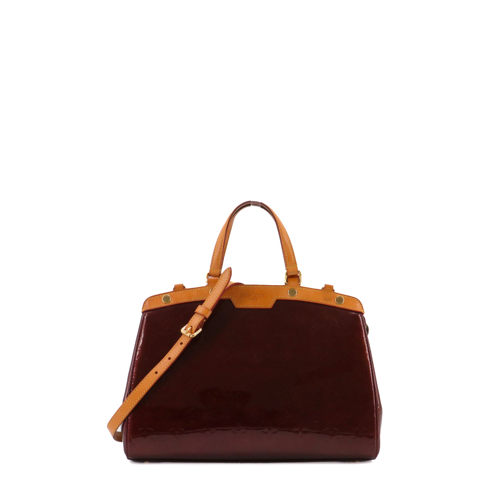 LOUIS VUITTON - Louis Vuitton Brea handbag in vintage burgundy patent leather