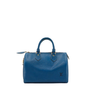 LOUIS VUITTON - Louis Vuitton Speedy 25 handbag in vintage blue epi leather