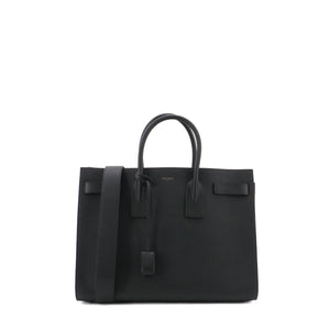 SAINT LAURENT - Sac de Jour Large Saint Laurent en cuir grainé noir
