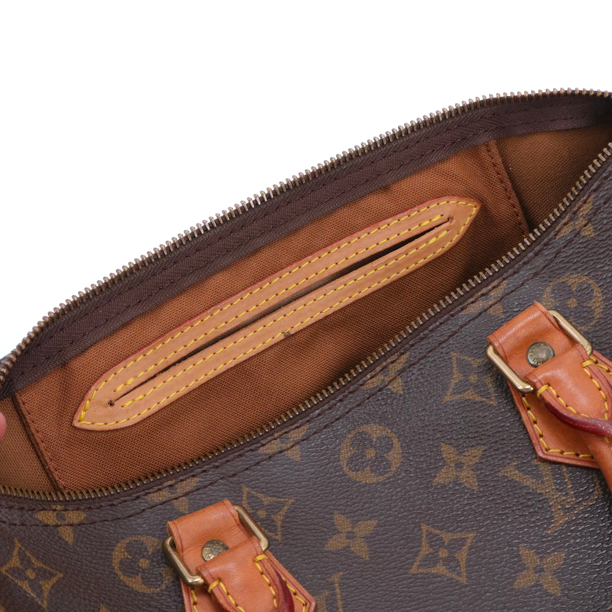 LOUIS VUITTON - Sac à main Speedy 30 Louis Vuitton en toile monogrammée vintage