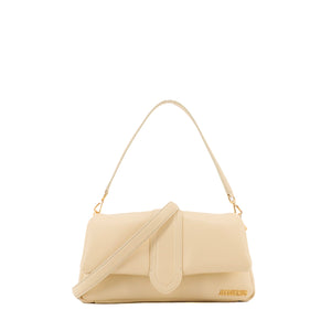 JACQUEMUS - Jacquemus Le Bambimou shoulder bag in beige leather