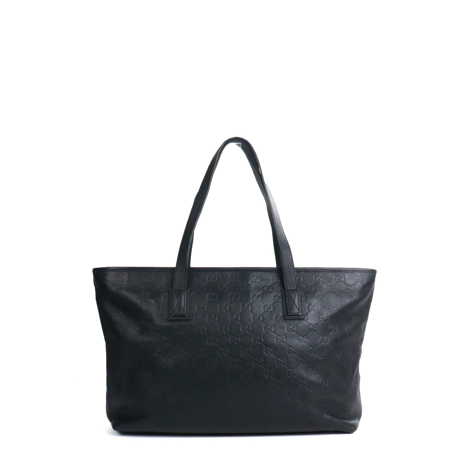 GUCCI - Sac cabas GG Gucci en cuir embossé noir