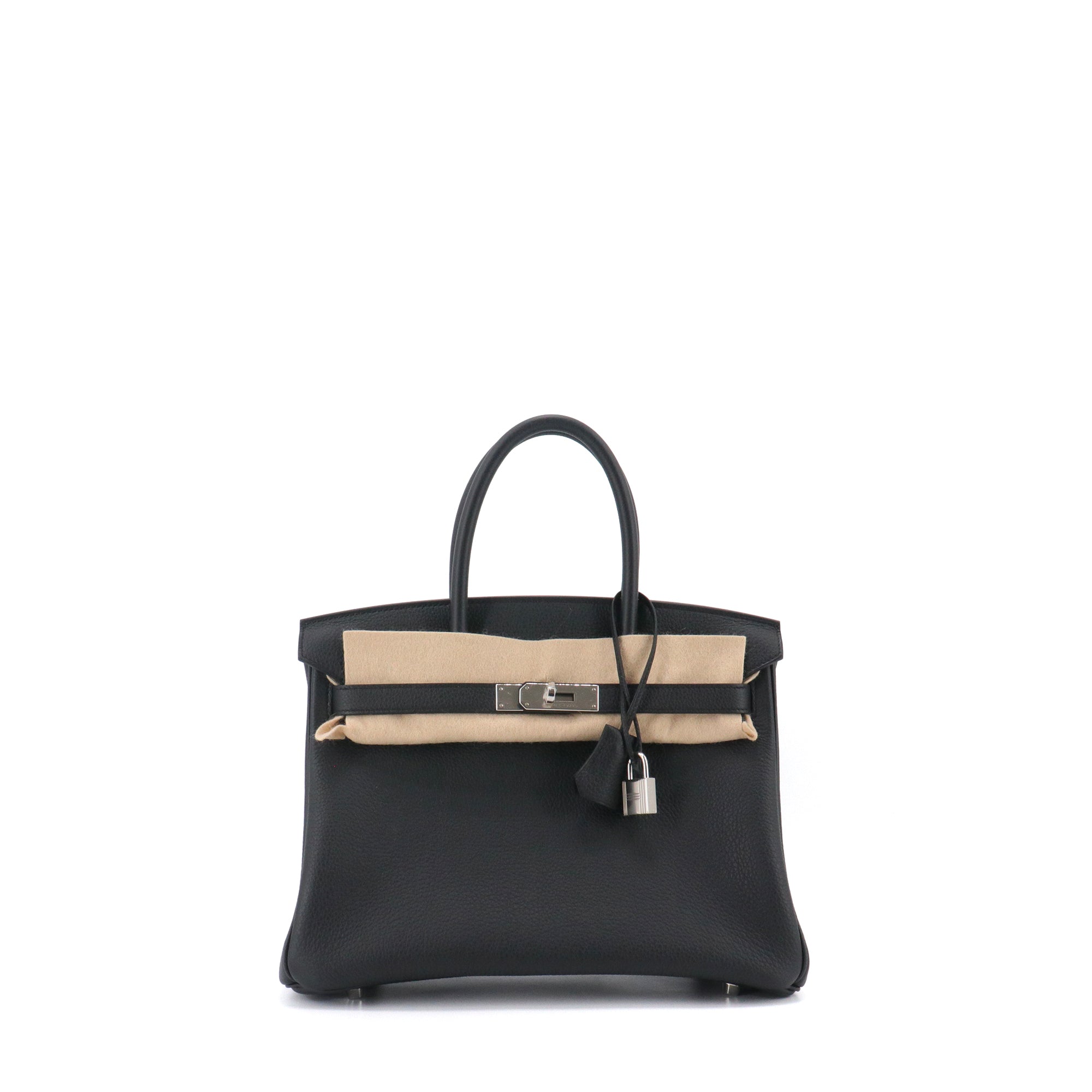 HERMÈS - Birkin 35 handbag in black togo leather 