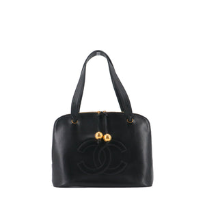CHANEL - Deauville tote bag in navy blue canvas