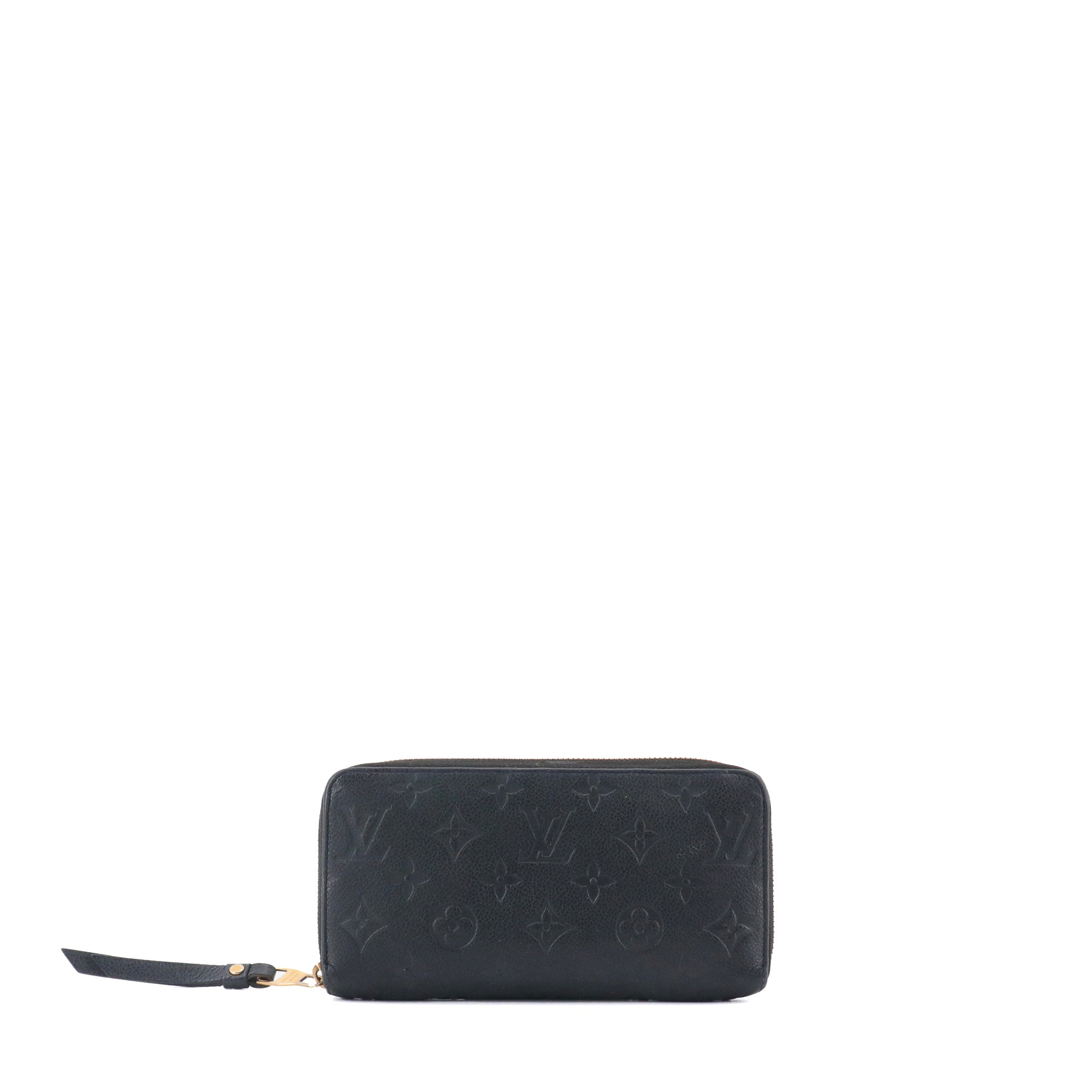 LOUIS VUITTON - Portefeuille Zippy Louis Vuitton en cuir empreinte bleu marine