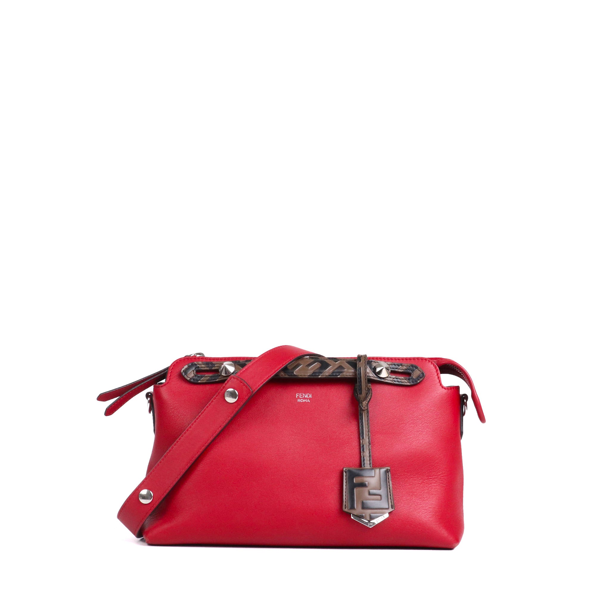 FENDI - By The Way shoulder bag in gray leather