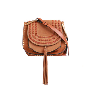 CHLOÉ - Darry shoulder bag in black grained leather