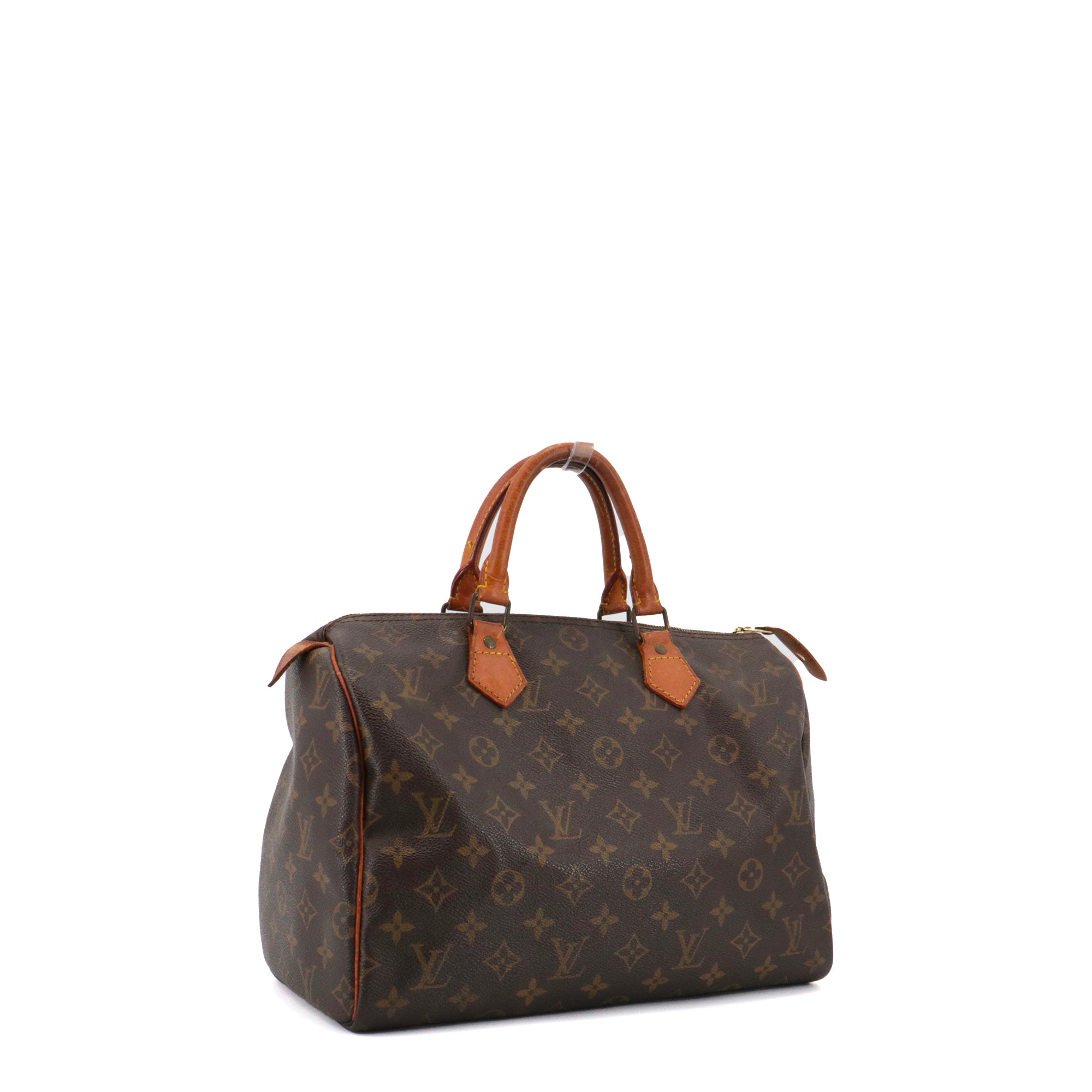 LOUIS VUITTON - Sac à main Speedy 30 Louis Vuitton en toile monogrammée vintage