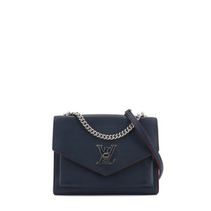 LOUIS VUITTON - Louis Vuitton Mylockme handbag in navy blue grained leather