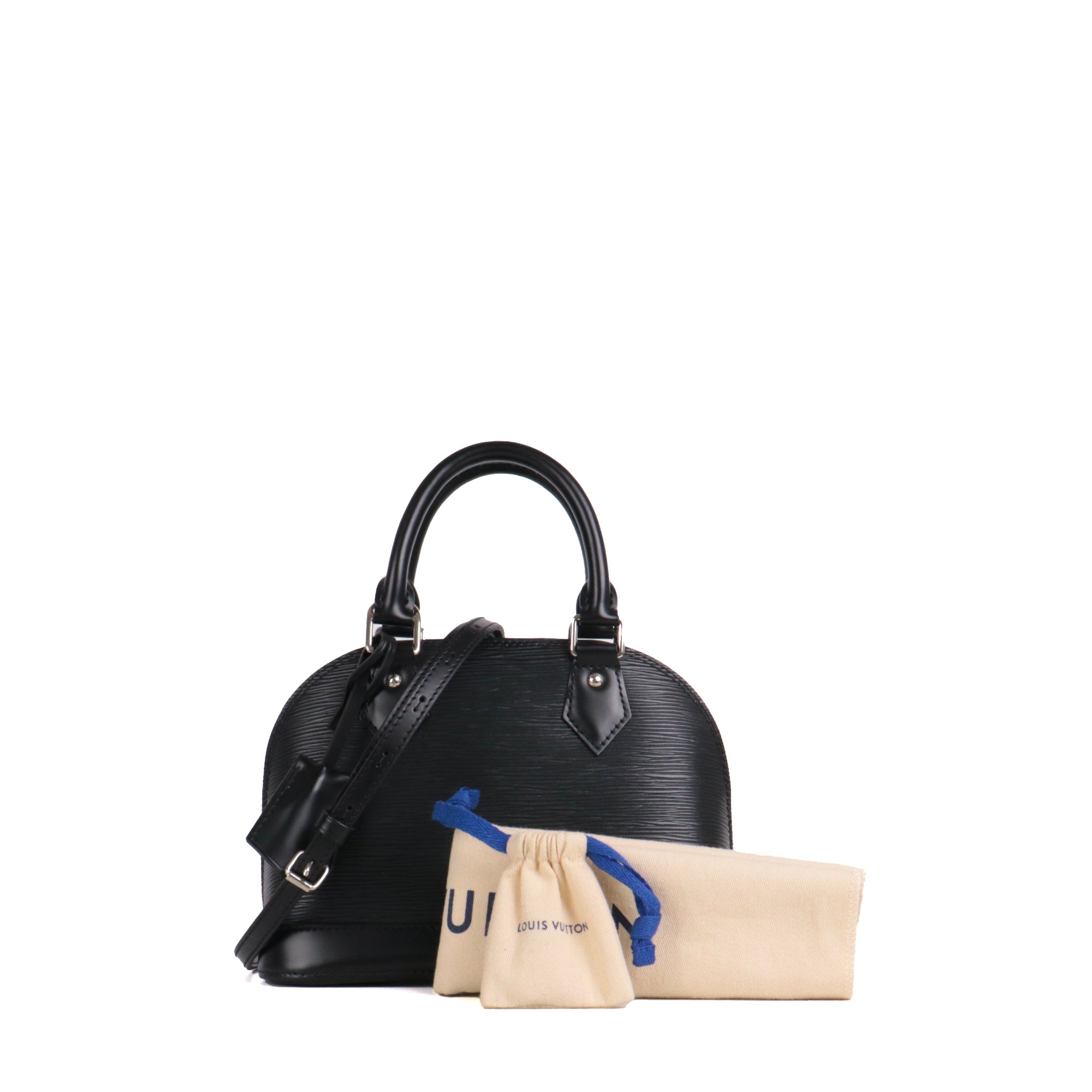 LOUIS VUITTON - Sac à bandoulière Alma BB Louis Vuitton en cuir épi noir