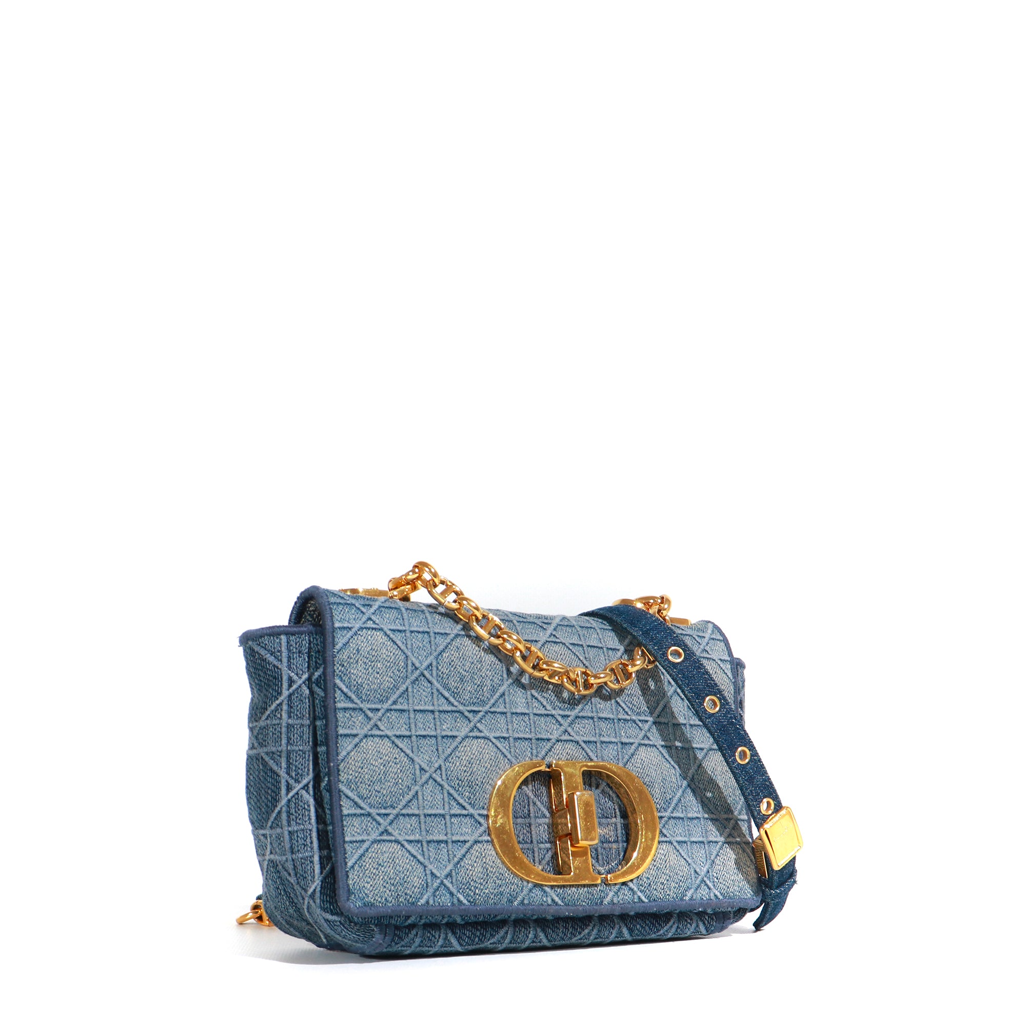 DIOR - Sac à bandoulière Caro small en denim