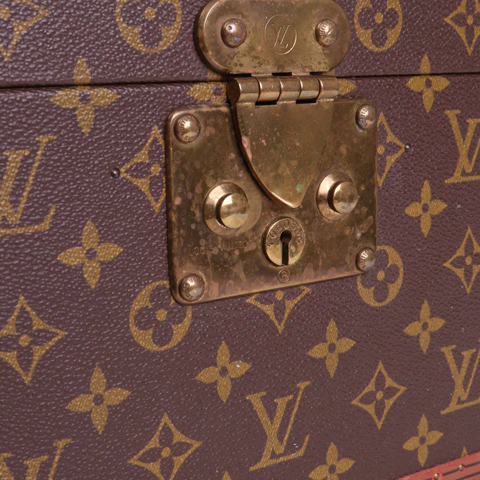 LOUIS VUITTON - Boîte à bouteilles 40 Louis Vuitton en toile monogrammée