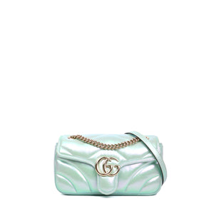 GUCCI - Gucci Small Size GG Marmont shoulder bag in pink leather