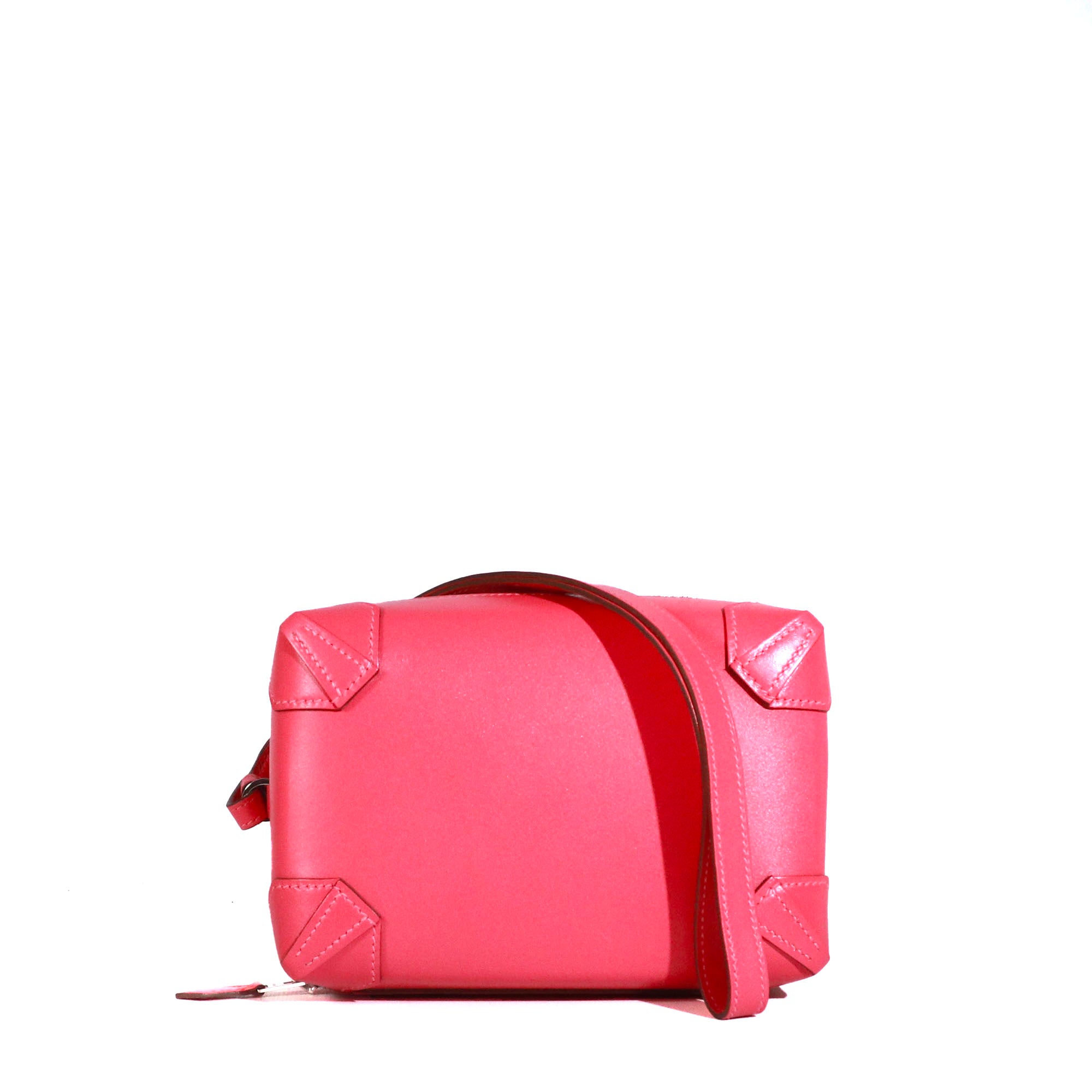 HERMÈS - Hermès Maxibox Clutch in smooth leather Rose Lipstick