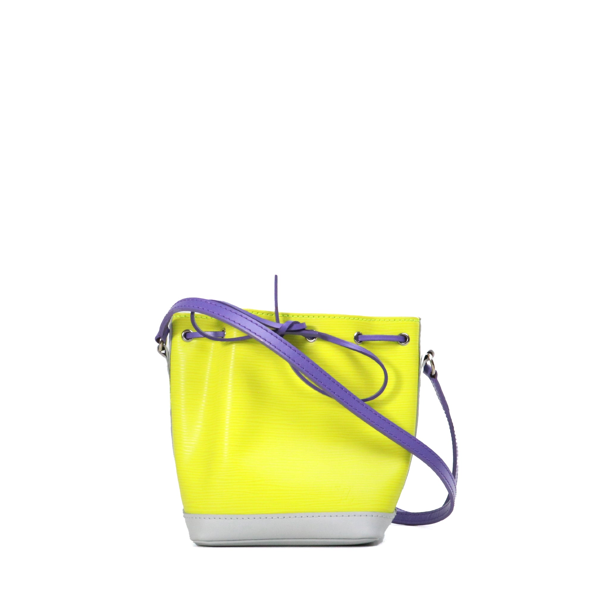 LOUIS VUITTON - Sac à bandoulière Noé mini Louis Vuitton en cuir épi jaune