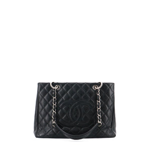 CHANEL - Deauville tote bag in navy blue canvas