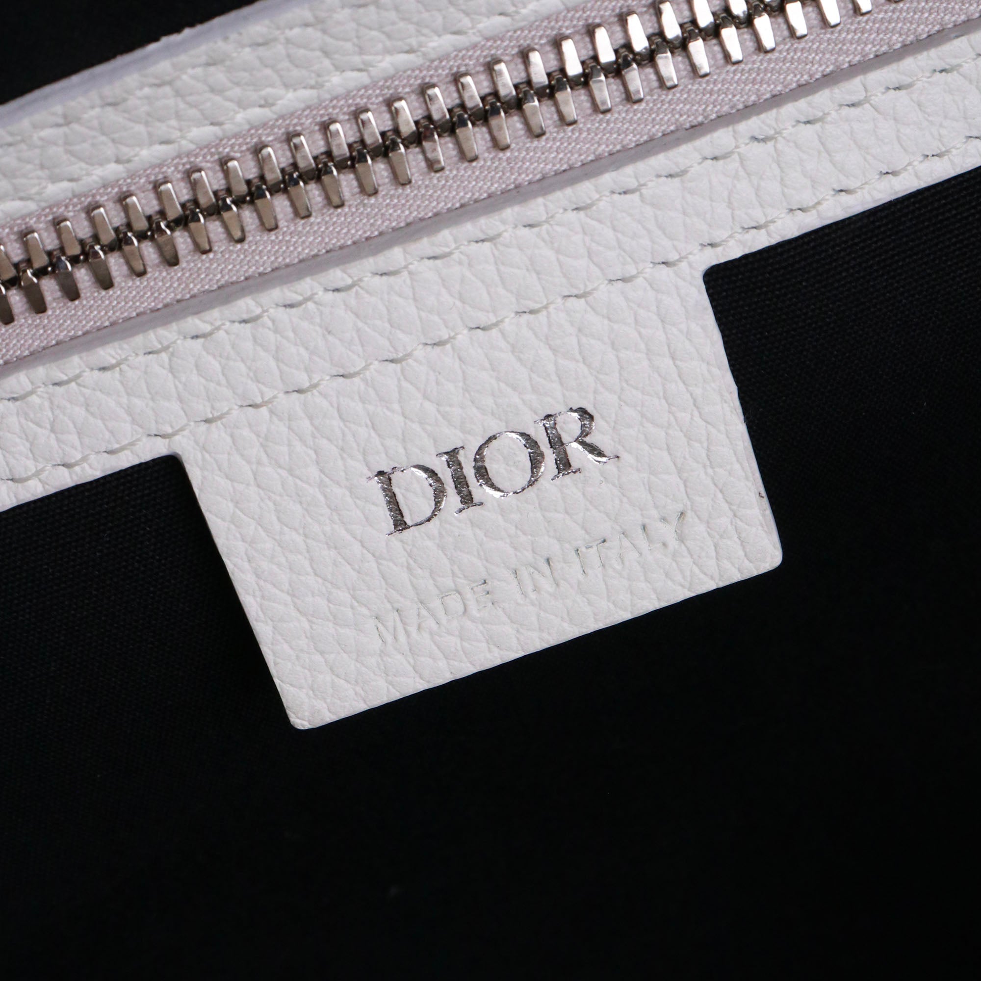 DIOR - Sac de voyage Dior en toile oblique et cuir blanc cassé
