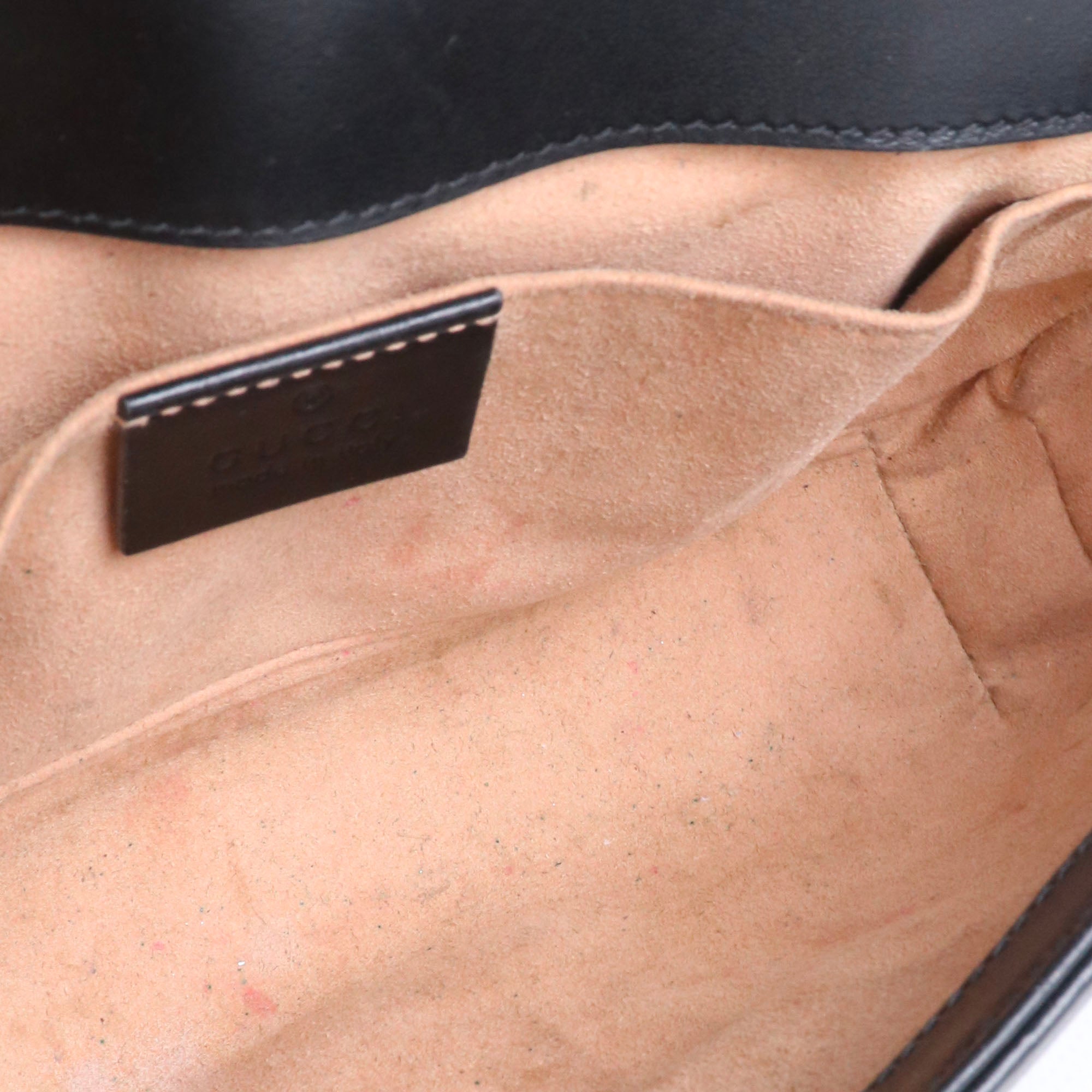 GUCCI - Sac à épaule Marmont mini Gucci en cuir noir