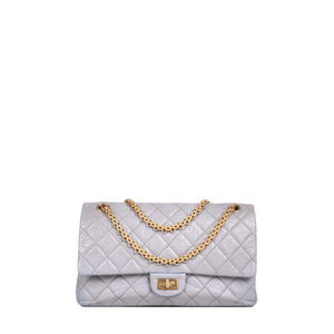 CHANEL - Chanel 2.55 large shoulder bag in black quilted leather
