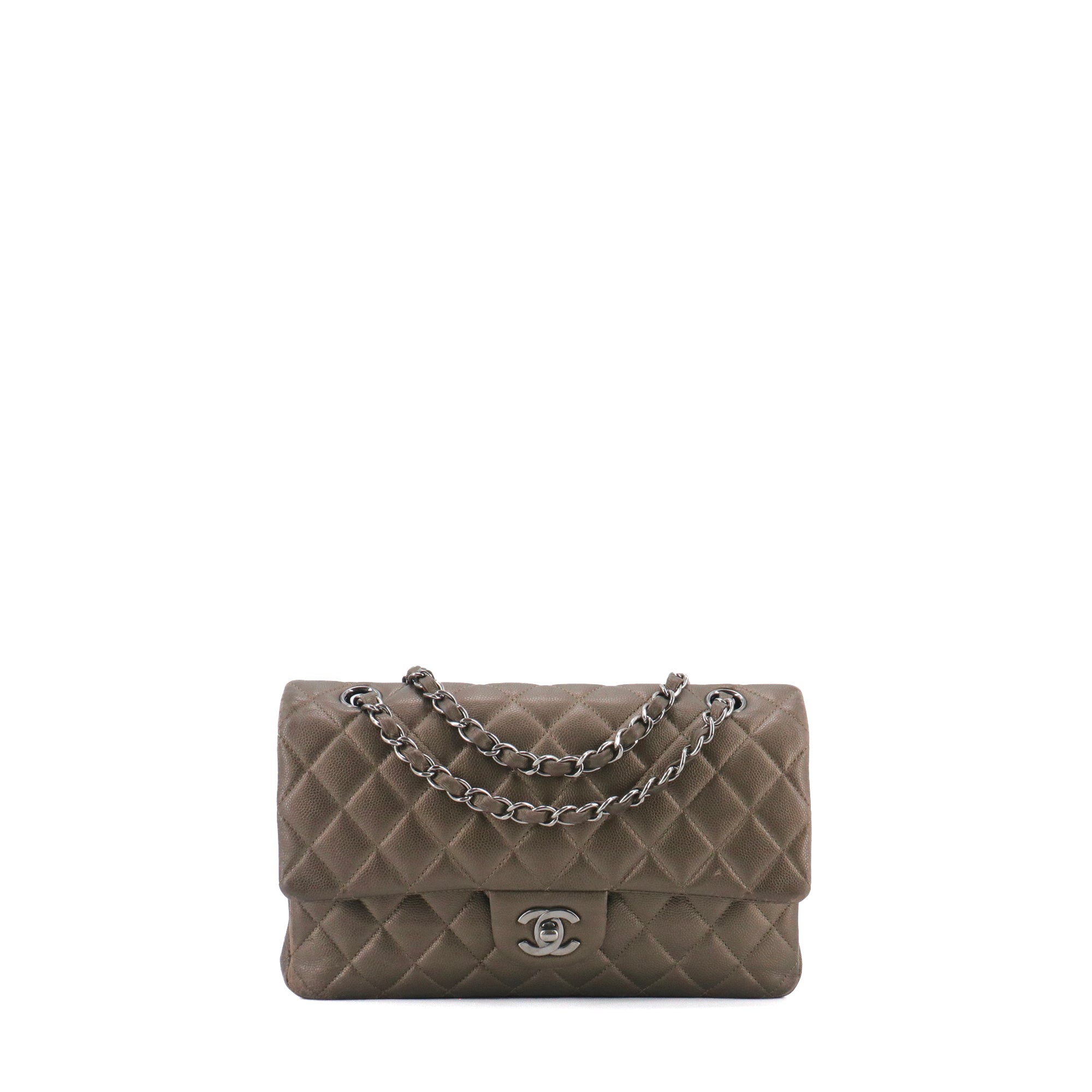 CHANEL - Chanel Timeless 25 double flap handbag in black quilted leather