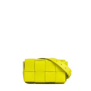 BOTTEGA VENETA - Cassette mini belt bag in purple smooth leather