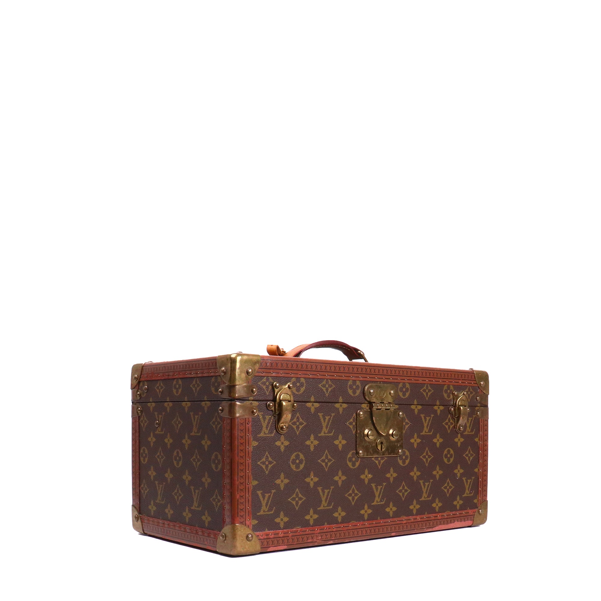 LOUIS VUITTON - Boîte à bouteilles 40 Louis Vuitton en toile monogrammée