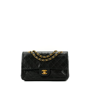 CHANEL - Sac à main Classique/Timeless 11.12 Chanel en cuir matelassé noir vintage