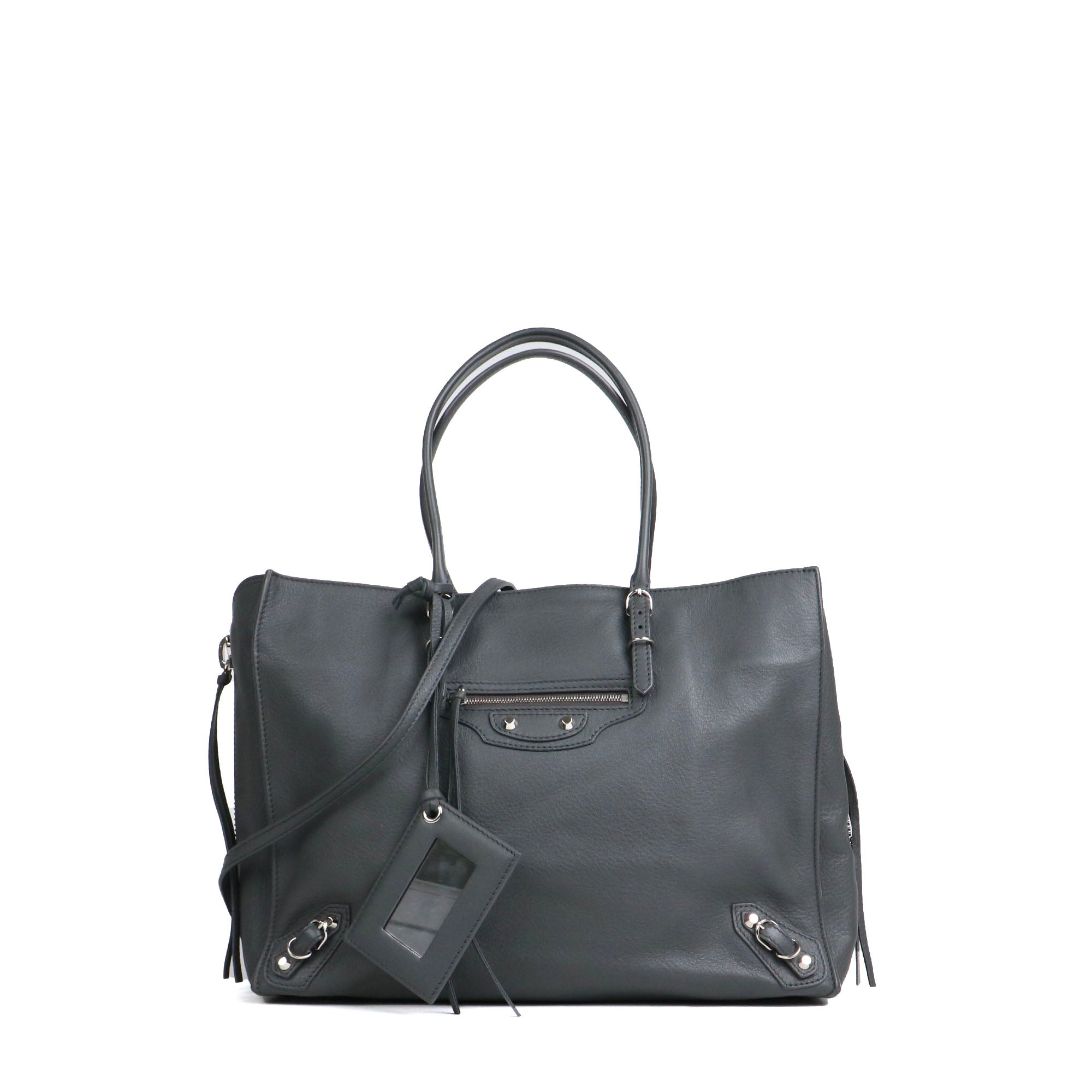 BALENCIAGA - Papier A4 shopping bag with shoulder strap in red leather
