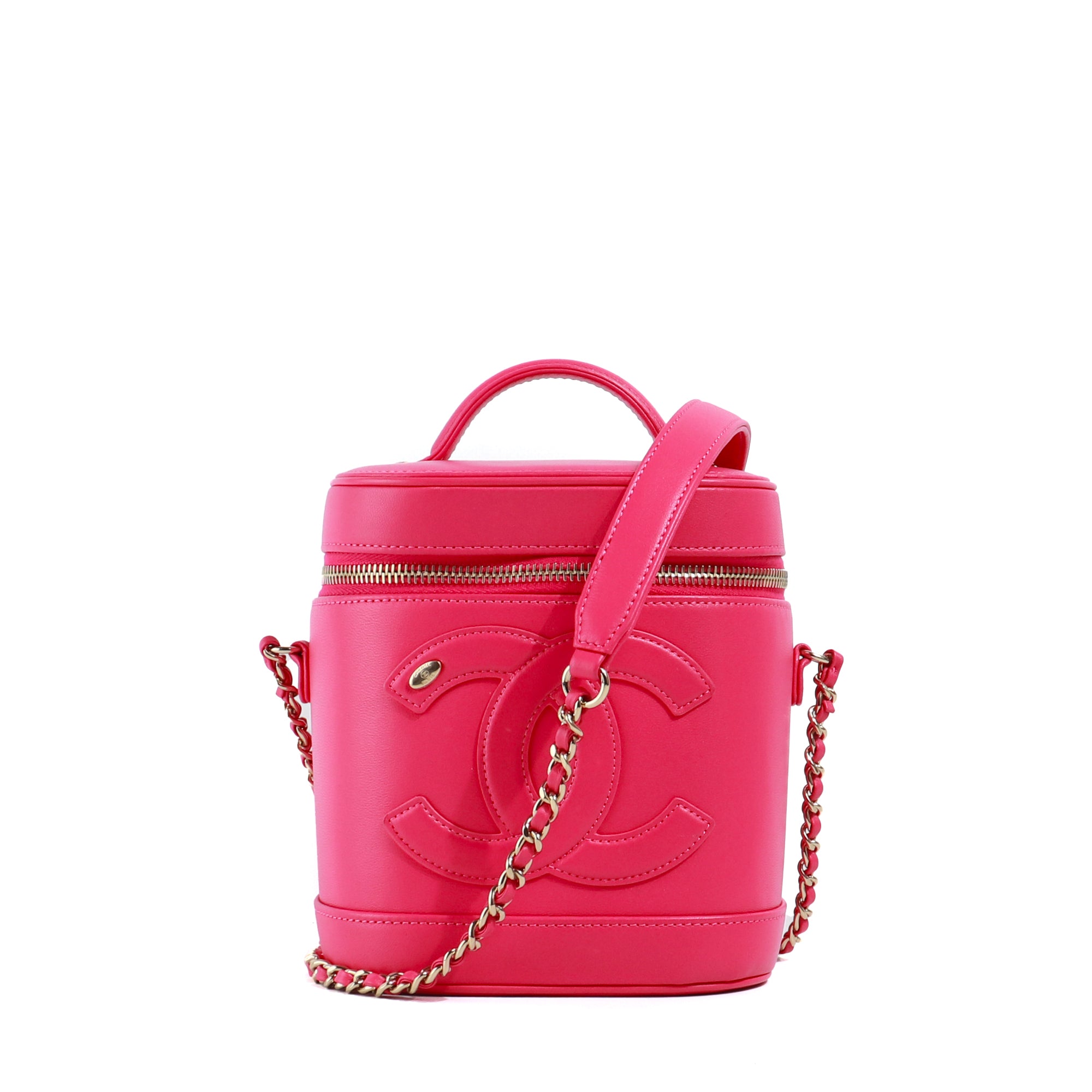 CHANEL - Vanity shoulder bag in pink leather