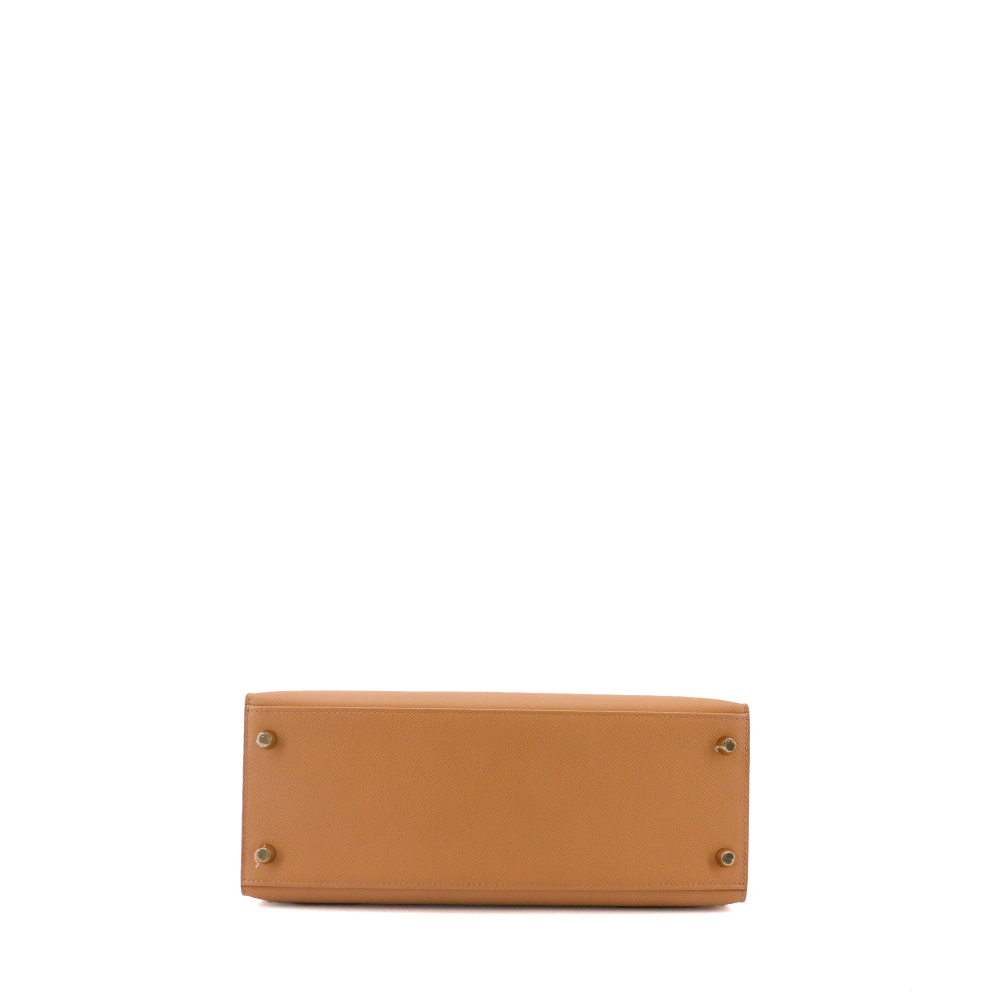 HERMÈS - Sac à main Kelly 28 Hermès en cuir epsom biscuit sellier