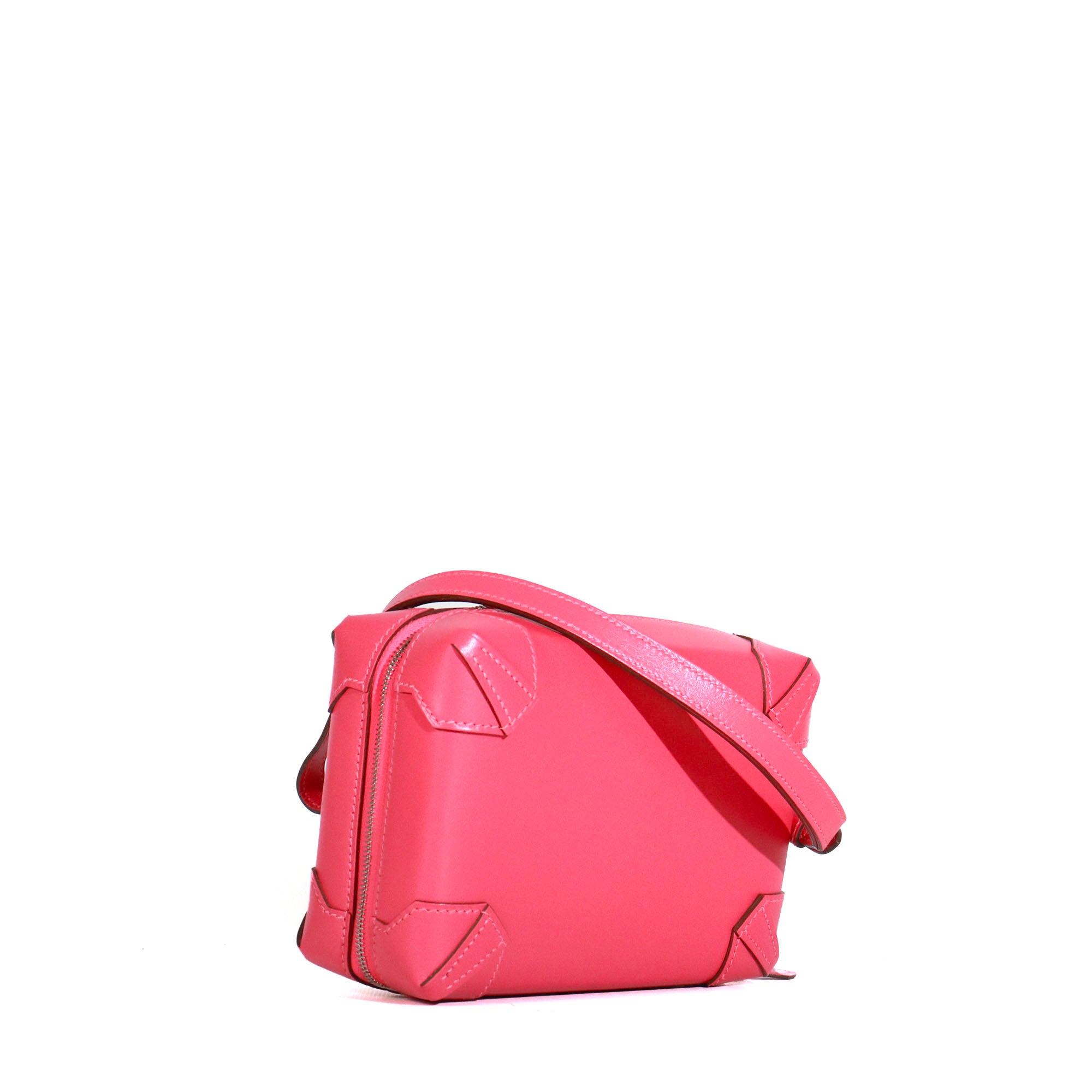 HERMÈS - Hermès Maxibox Clutch in smooth leather Rose Lipstick